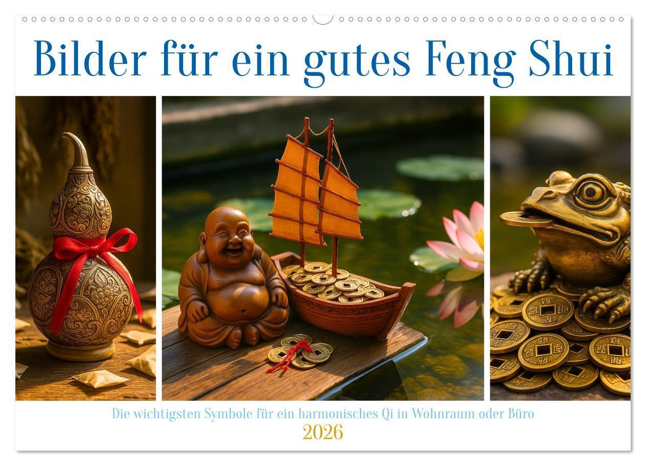 Bilder für ein gutes Feng Shui (Wandkalender 2026 DIN A2 quer) CALVENDO Monatskalender