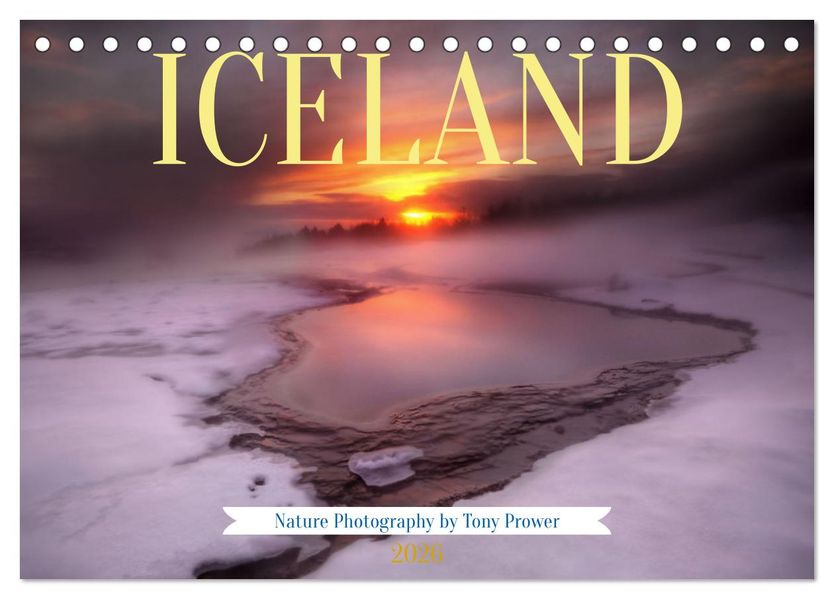 Amazing Nature of Iceland (Desk Calendar 2026 DIN A5 landscape) CALVENDO 12 Month DeskCalendar