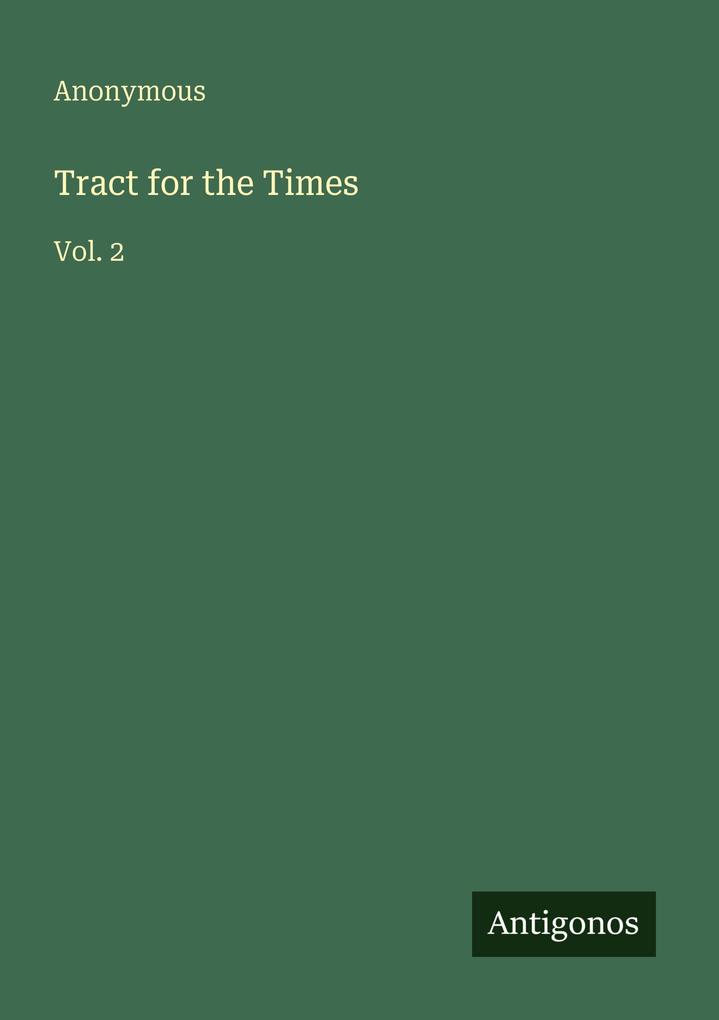 Tract for the Times