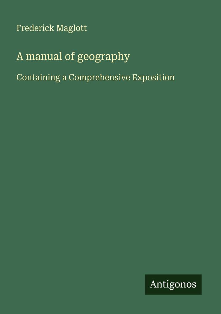 A manual of geography