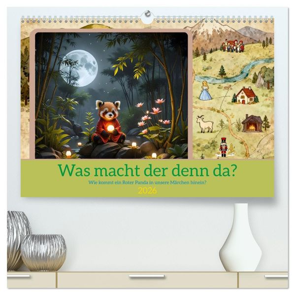Was macht der denn da? (hochwertiger Premium Wandkalender 2026 DIN A2 quer) Kunstdruck in Hochglanz