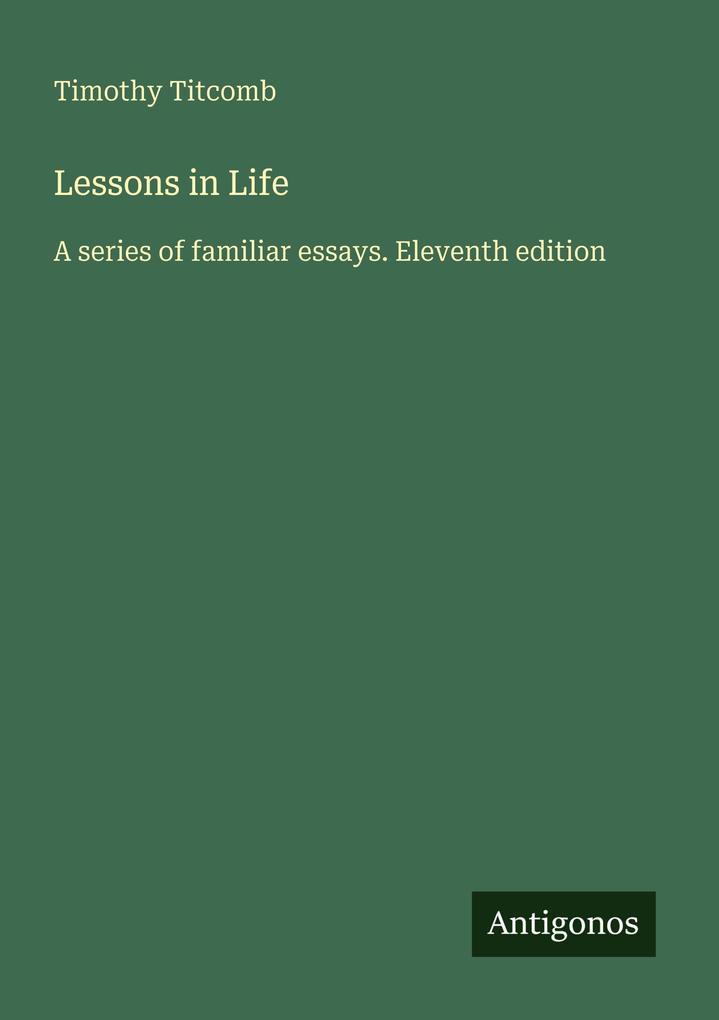 Lessons in Life