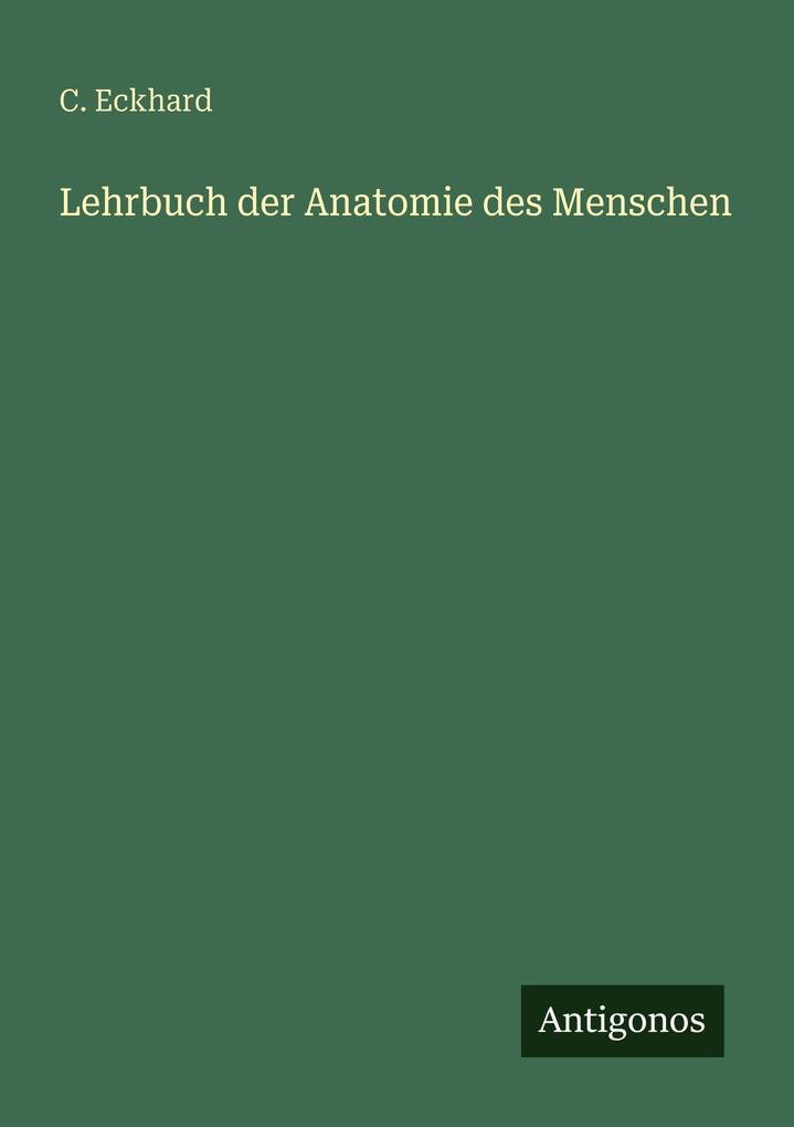 Lehrbuch der Anatomie des Menschen