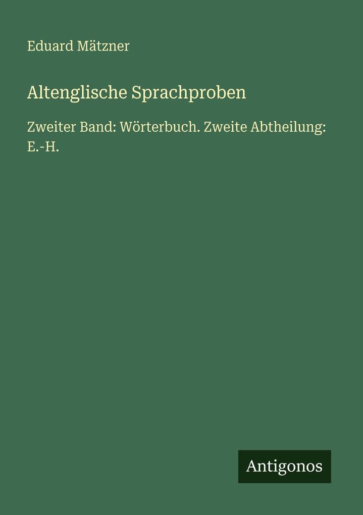 Altenglische Sprachproben