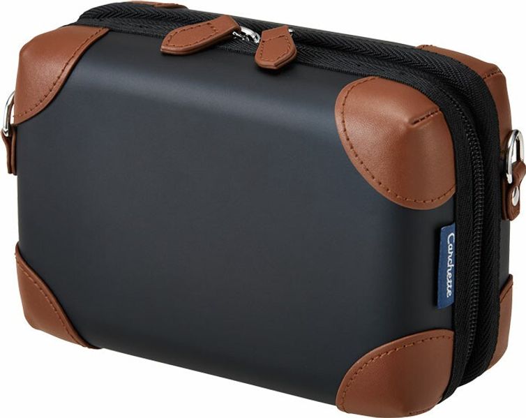 Carchette Carry Pouch (Black) - Japanisches Federmäppchen - Kosmetiktasche - Travel Pouch | by KING JIM