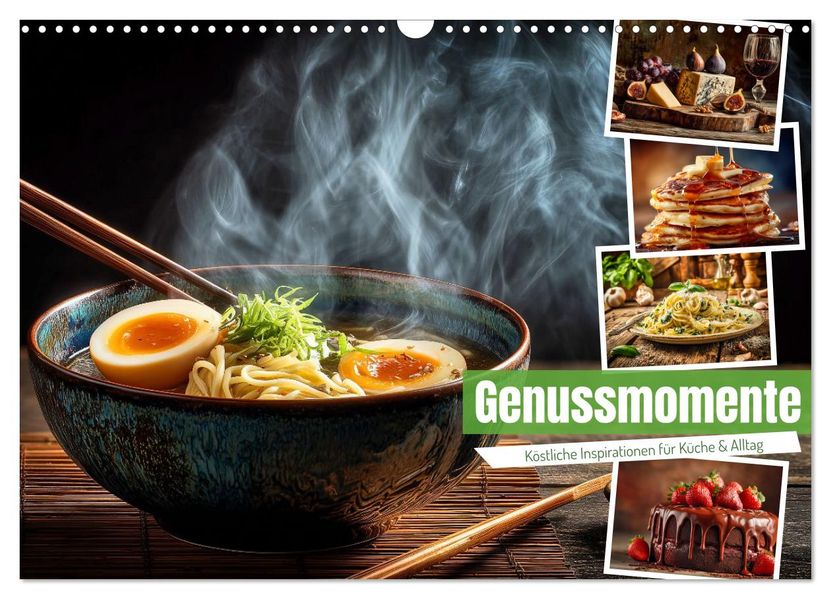 Genussmomente (Wandkalender 2026 DIN A3 quer) CALVENDO Monatskalender