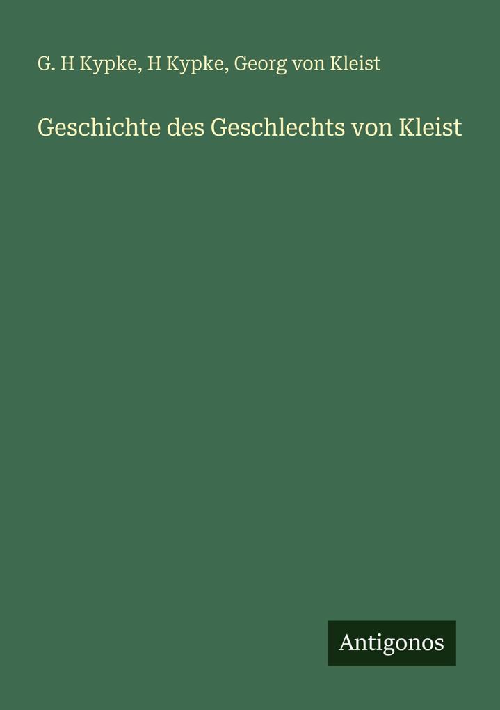 Geschichte des Geschlechts von Kleist