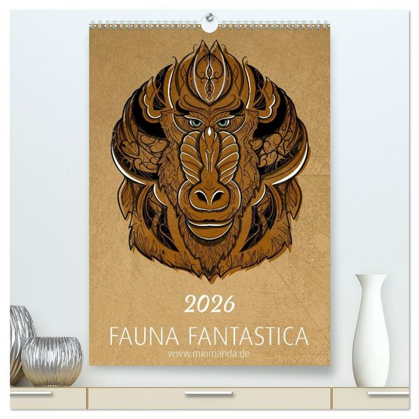 Fauna Fantastica (hochwertiger Premium Wandkalender 2026 DIN A2 hoch) Kunstdruck in Hochglanz