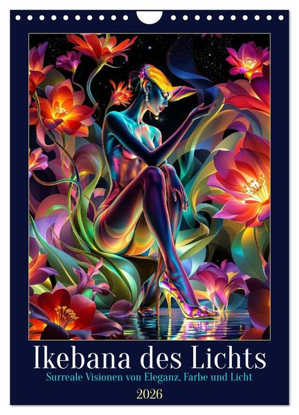 Ikebana des Lichts (Wandkalender 2026 DIN A4 hoch) CALVENDO Monatskalender