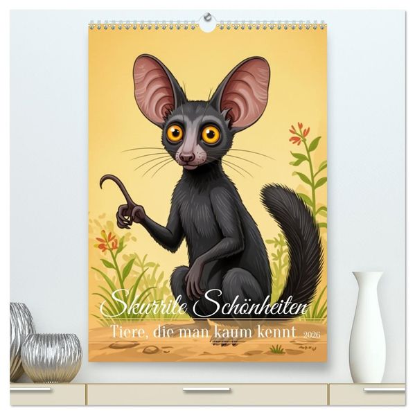 Skurrile Schönheiten - Tiere die man kaum kennt (hochwertiger Premium Wandkalender 2026 DIN A2 hoch) Kunstdruck in Hochglanz