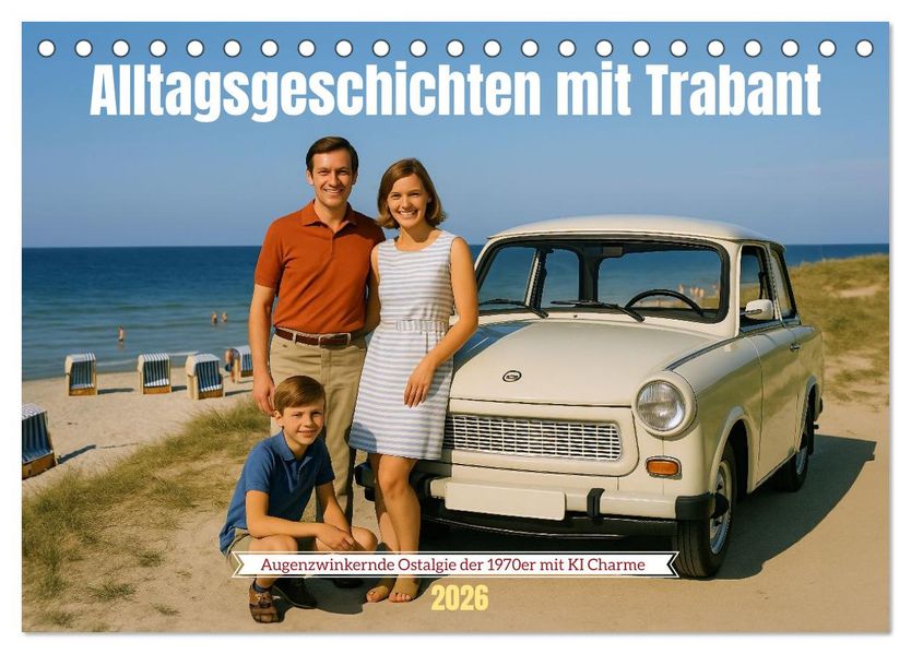 Alltagsgeschichten mit Trabant (Tischkalender 2026 DIN A5 quer) CALVENDO Monatskalender