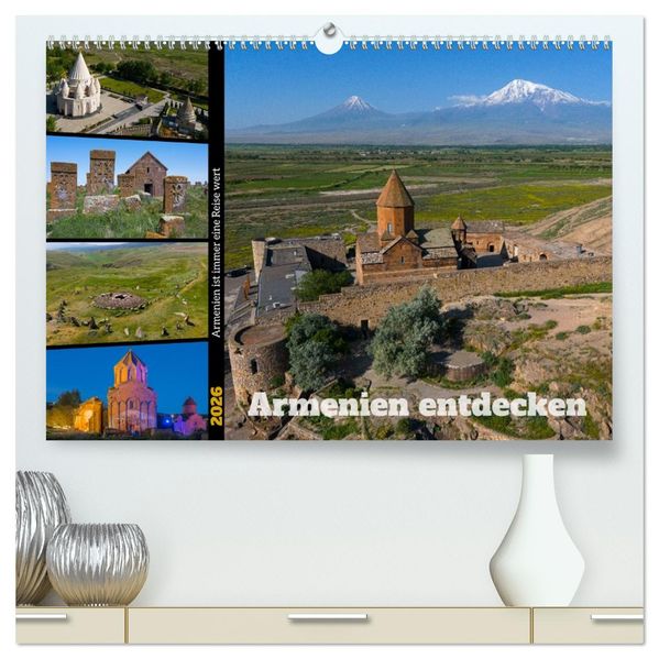 Armenien entdecken (hochwertiger Premium Wandkalender 2026 DIN A2 quer) Kunstdruck in Hochglanz