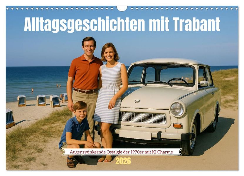 Alltagsgeschichten mit Trabant (Wandkalender 2026 DIN A3 quer) CALVENDO Monatskalender
