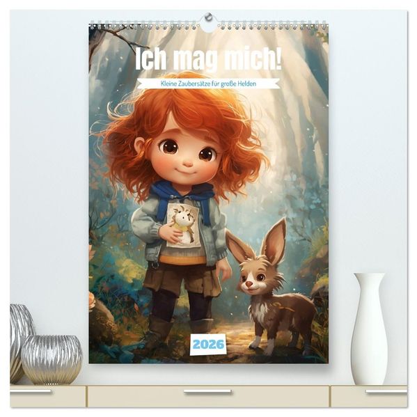 Ich mag mich! Kleine Zaubersätze für große Helden (hochwertiger Premium Wandkalender 2026 DIN A2 hoch) Kunstdruck in Hochglanz