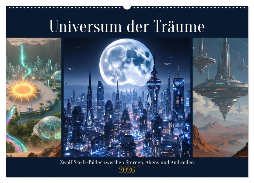 Universum der Träume (Wandkalender 2026 DIN A2 quer) CALVENDO Monatskalender