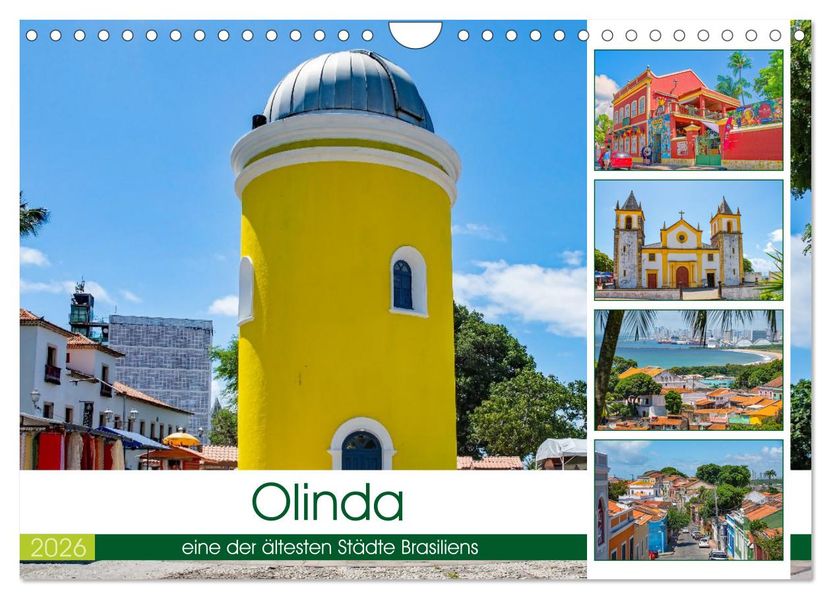 Olinda - eine der ältesten StädteRecifes (Wandkalender 2026 DIN A4 quer) CALVENDO Monatskalender