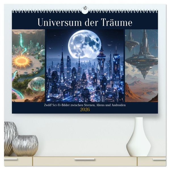 Universum der Träume (hochwertiger Premium Wandkalender 2026 DIN A2 quer) Kunstdruck in Hochglanz