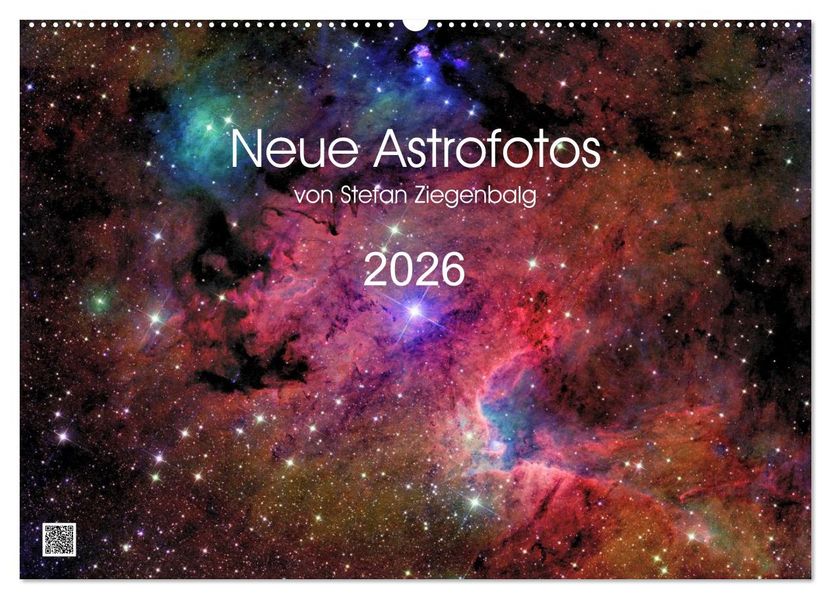 Neue Astrofotos von Stefan Ziegenbalg (Wandkalender 2026 DIN A2 quer) CALVENDO Monatskalender