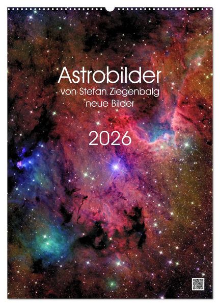 Astrobilder von Stefan Ziegenbalg (Wandkalender 2026 DIN A2 hoch) CALVENDO Monatskalender