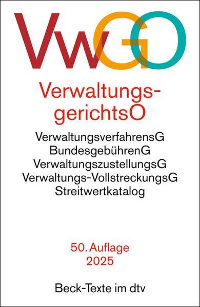 Verwaltungsgerichtsordnung Verwaltungsverfahrensgesetz. VwGO