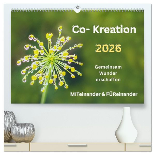Co-Kreation Gemeinsam Wunder erschaffen (hochwertiger Premium Wandkalender 2026 DIN A2 quer) Kunstdruck in Hochglanz