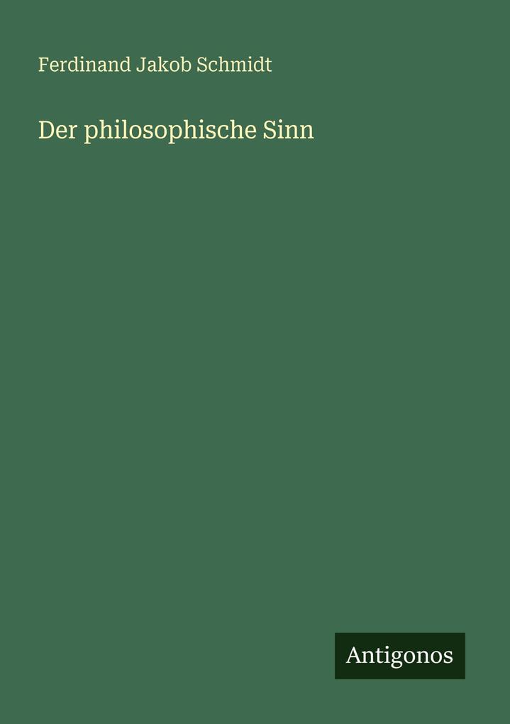 Der philosophische Sinn
