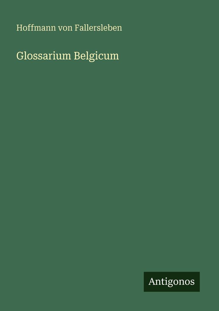 Glossarium Belgicum