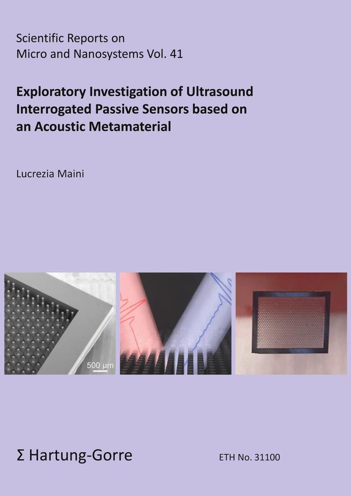 Exploratory Investigation of Ultrasound Interrogated Passive Sensors based on an Acoustic Metamaterial