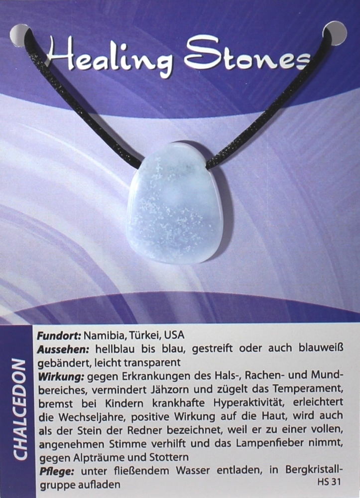 Chalcedon Maxicard Healing Stones R143-31