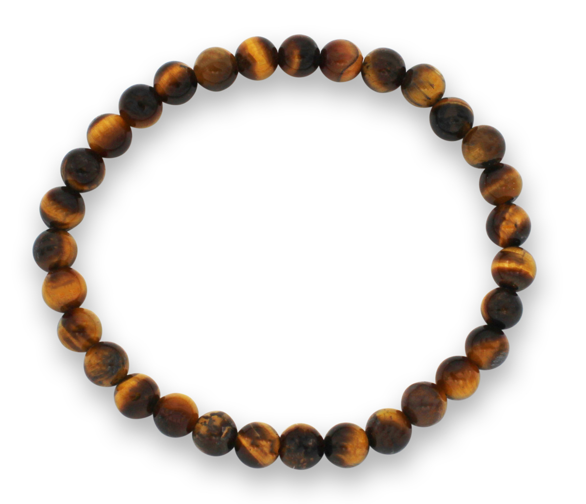 Tigerauge Edelsteinarmband 6mm J749-12