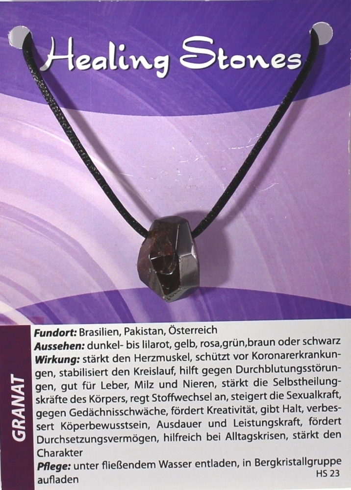 Granat Maxicard Healing Stones R143-23