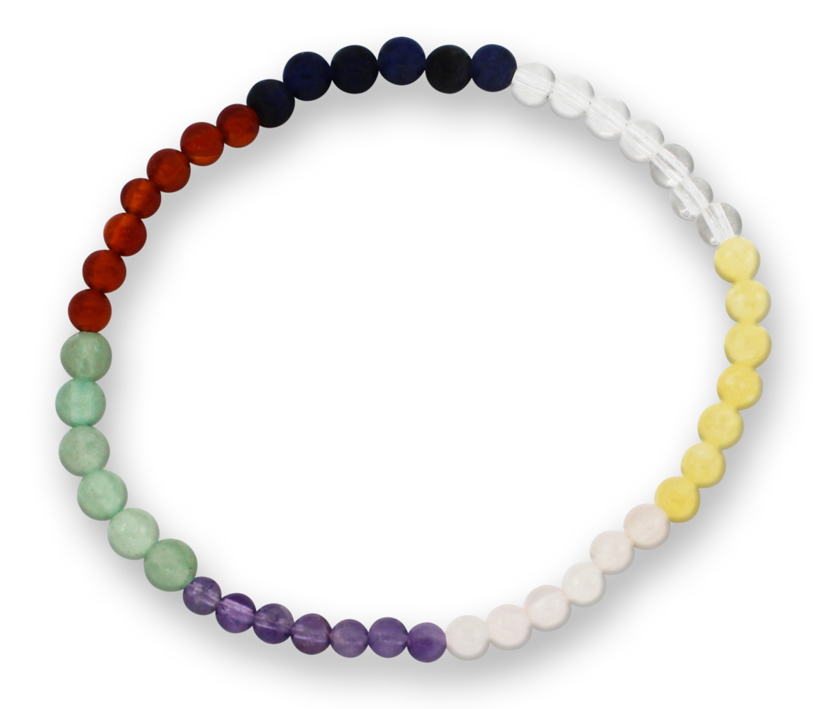 Multicolor Edelsteinarmband 3-4mm J748-40
