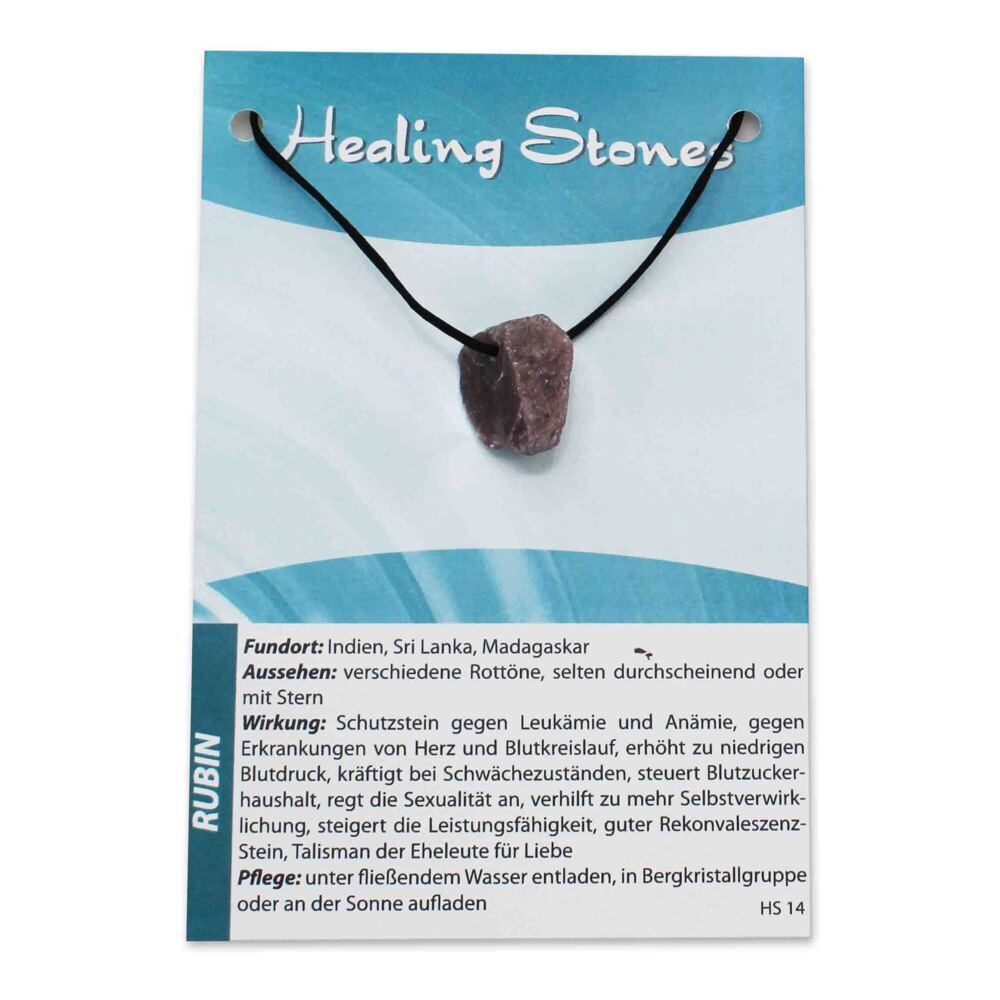Rubin Maxicard Healing Stones R143-14