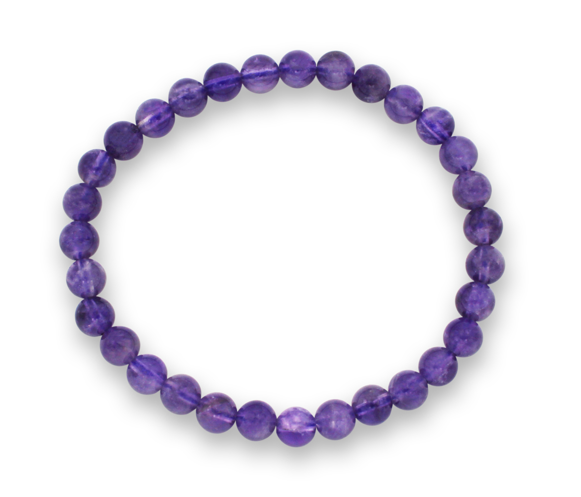 Amethyst Edelsteinarmband 6mm J749-03