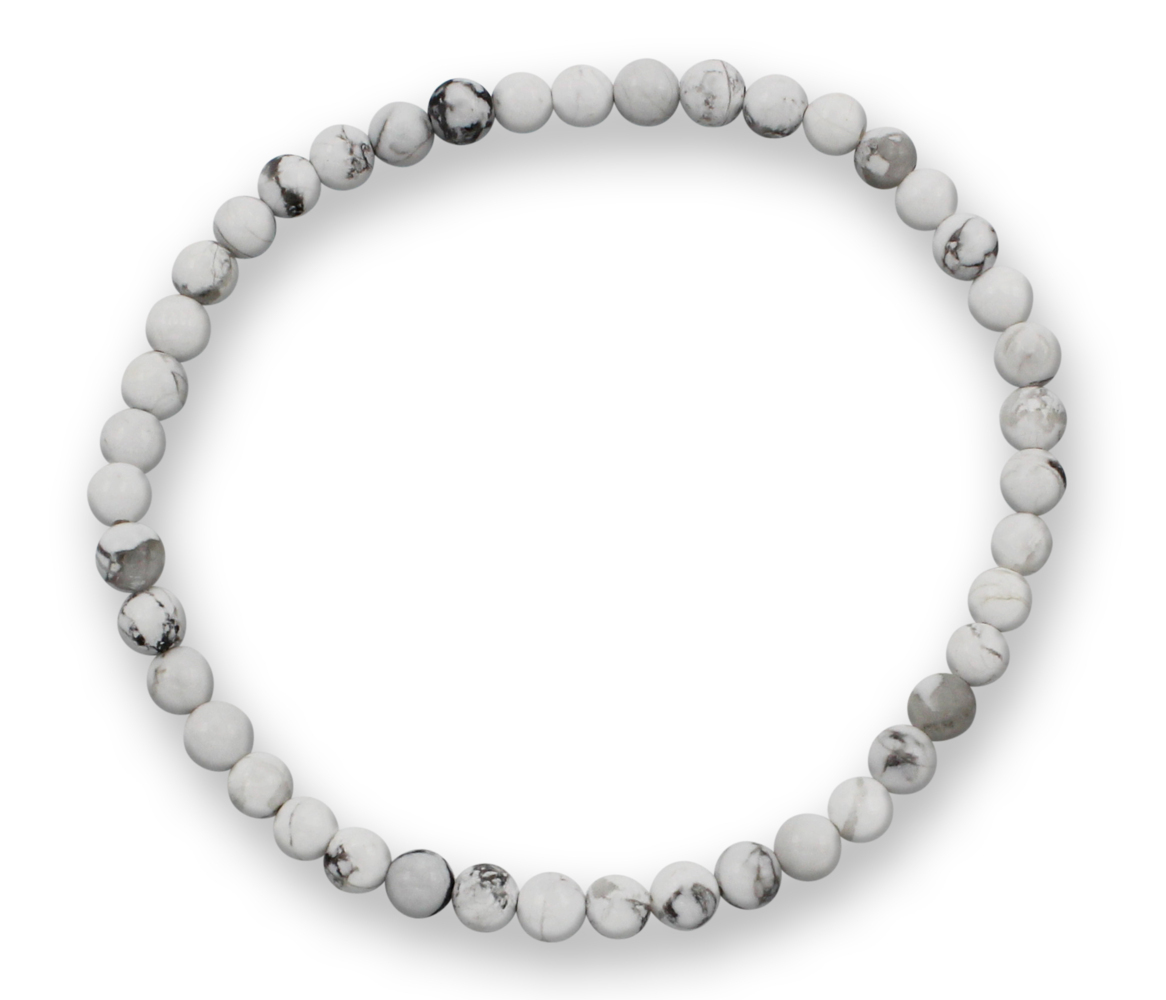 Howlith Edelsteinarmband 3-4mm J748-17