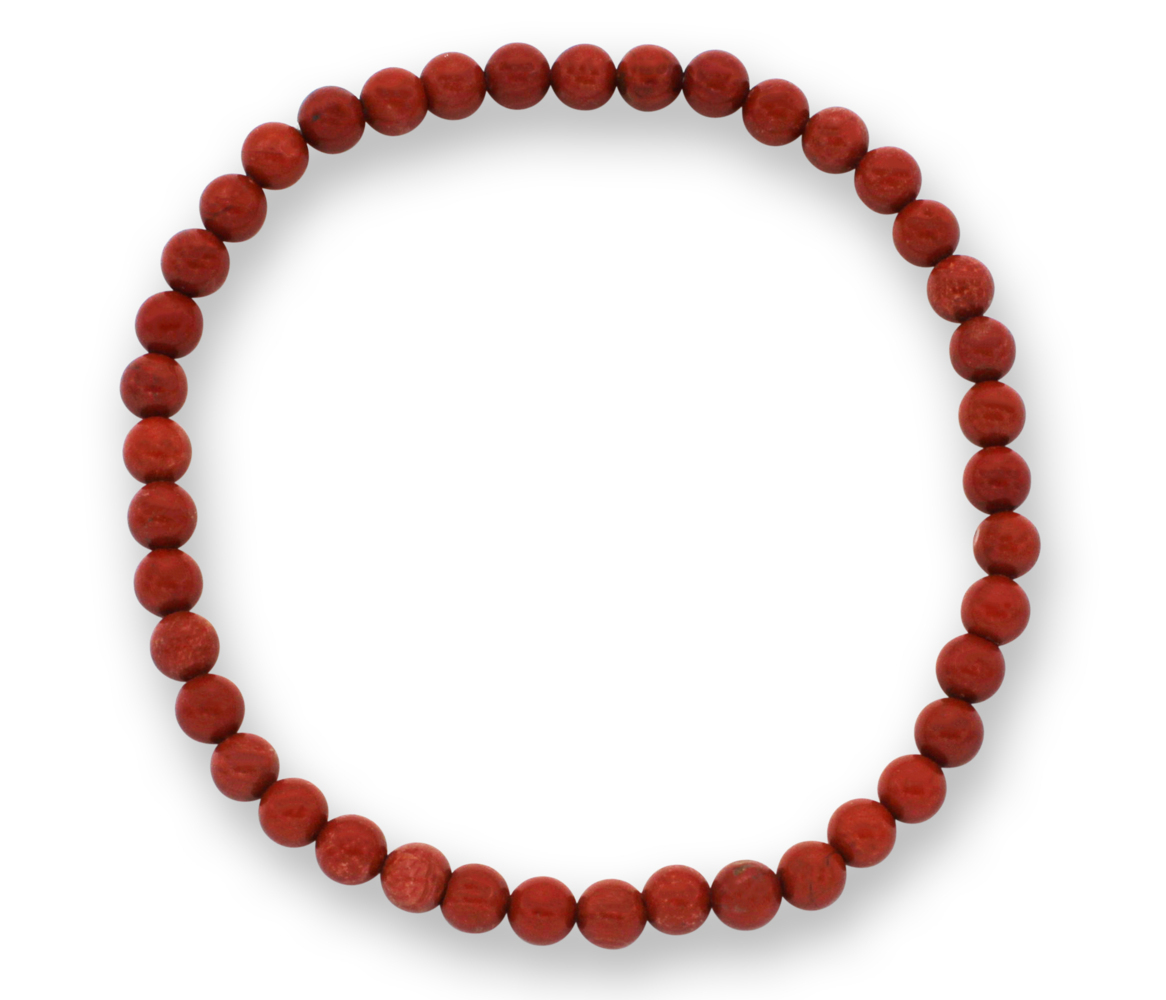 Jaspis rot Edelsteinarmband 3-4mmJ748-07