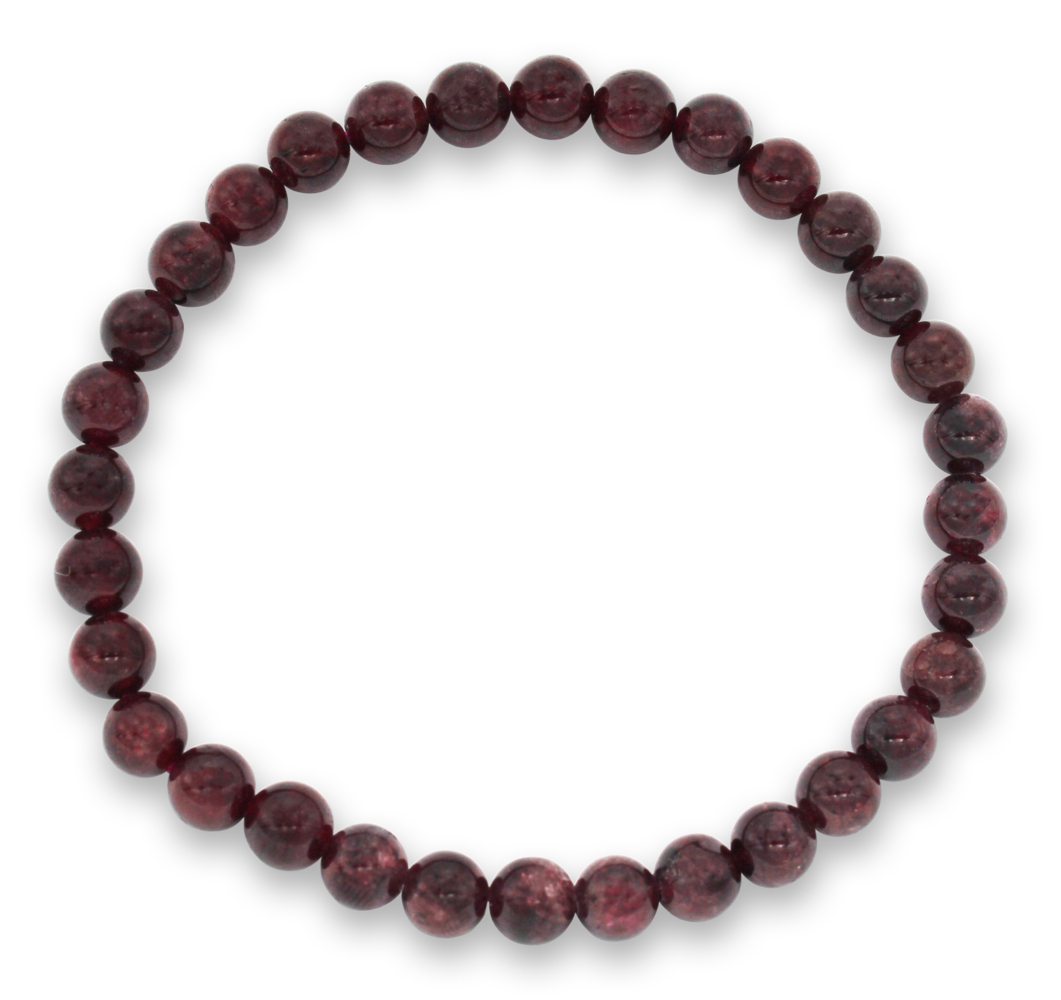 Granat Edelsteinarmband 6mm J749-29