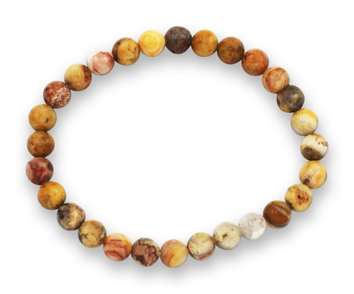 Grazy Laze-Achat Edelsteinarmband 6mm J749-33