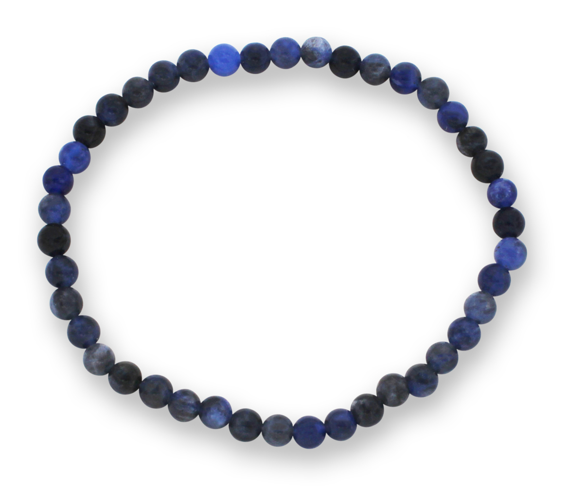 Sodalith Edelsteinarmband 3-4mm J748-11