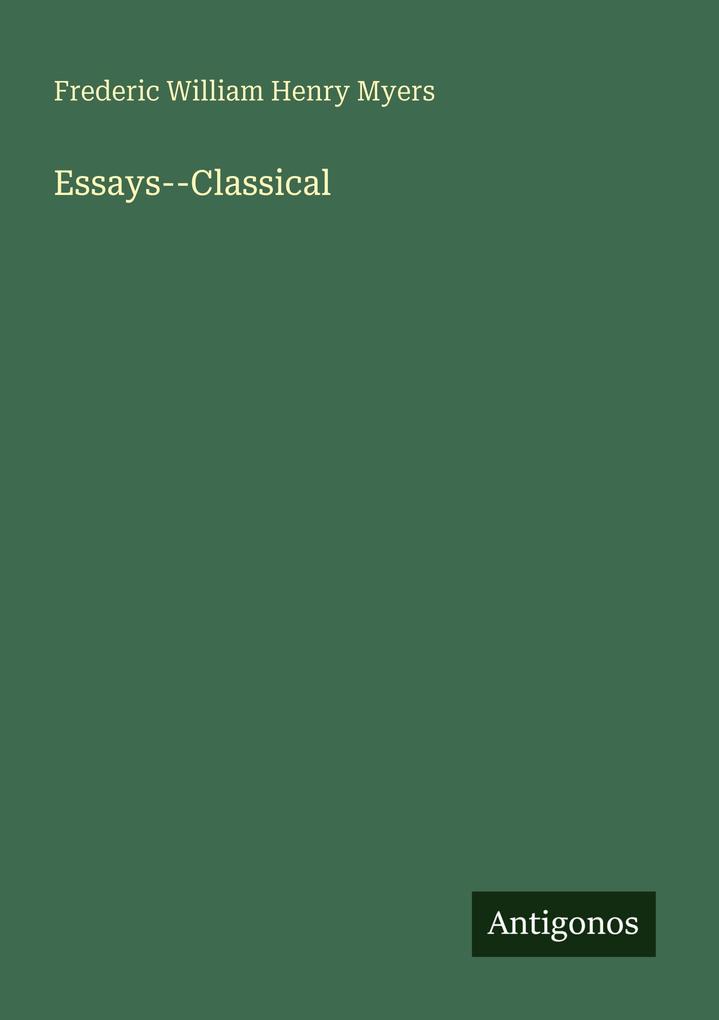 Essays--Classical