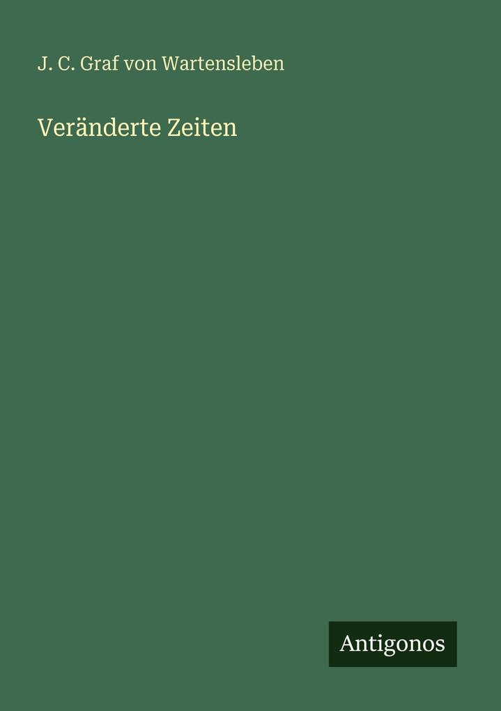 Veränderte Zeiten