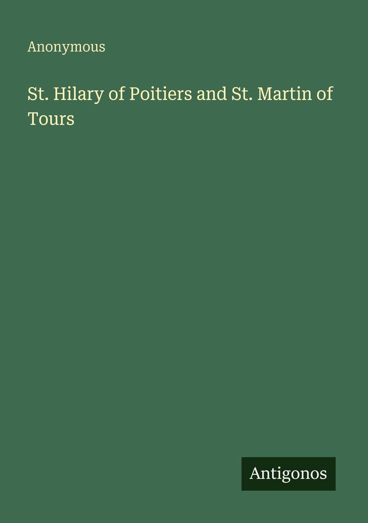 St. Hilary of Poitiers and St. Martin of Tours