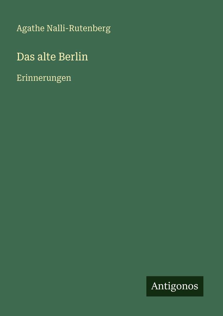 Das alte Berlin