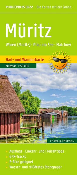 Müritz Rad- und Wanderkarte 1:50.000 Publicpress