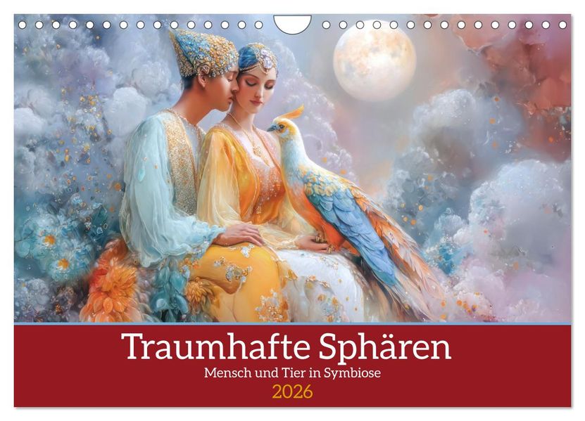 Traumhafte Sphären - Mensch und Tier in Symbiose (Wandkalender 2026 DIN A4 quer) CALVENDO Monatskalender