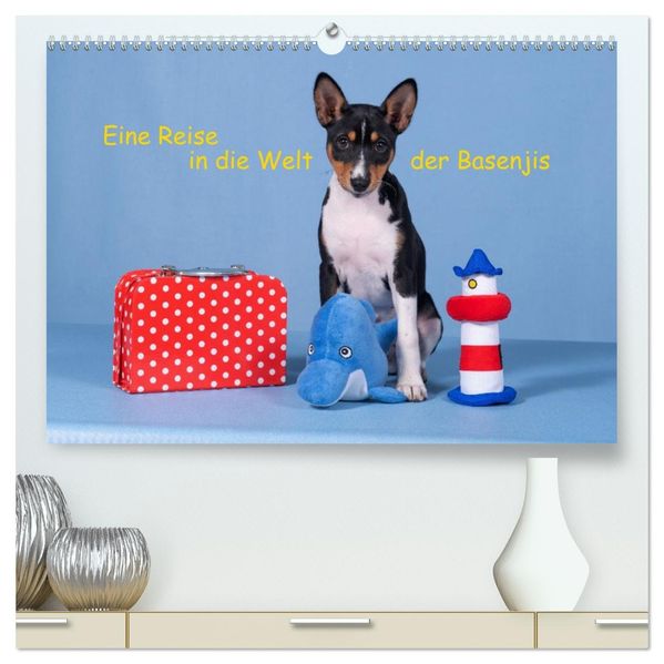 Eine Reise in die Welt der Basenjis (hochwertiger Premium Wandkalender 2026 DIN A2 quer) Kunstdruck in Hochglanz