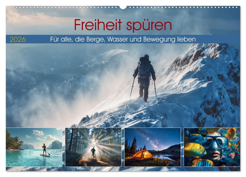 Freiheit spüren (Wandkalender 2026 DIN A2 quer) CALVENDO Monatskalender