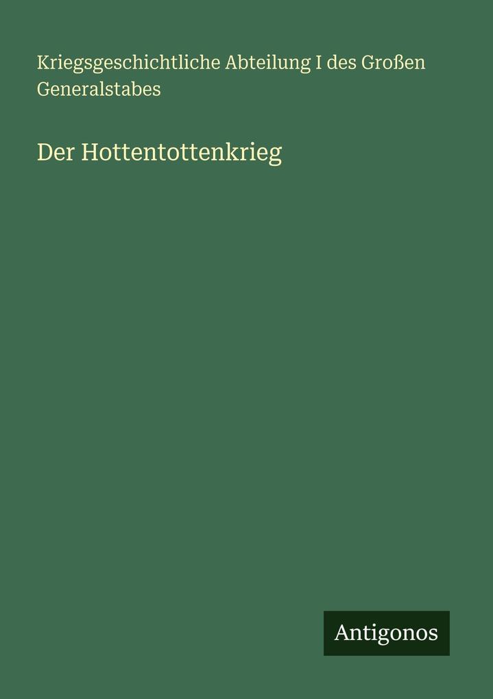 Der Hottentottenkrieg