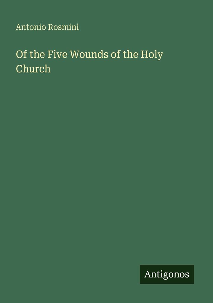 Of the Five Wounds of the Holy Church