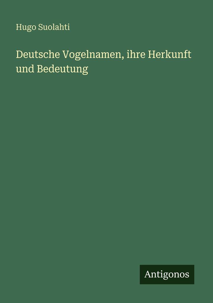Deutsche Vogelnamen ihre Herkunft und Bedeutung
